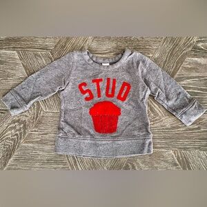 Baby Gap “Stud Muffin” Valentine’s Day sweatshirt (12-18 months)